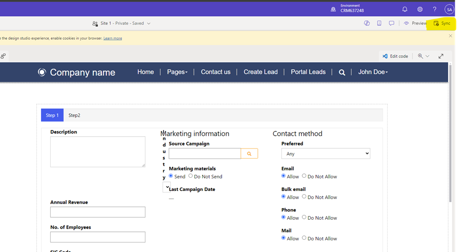 How to Map Power Pages to Leads Entity (13)