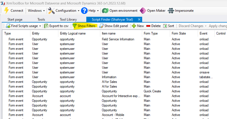 How can you tell what JavaScript is running on a Form 2