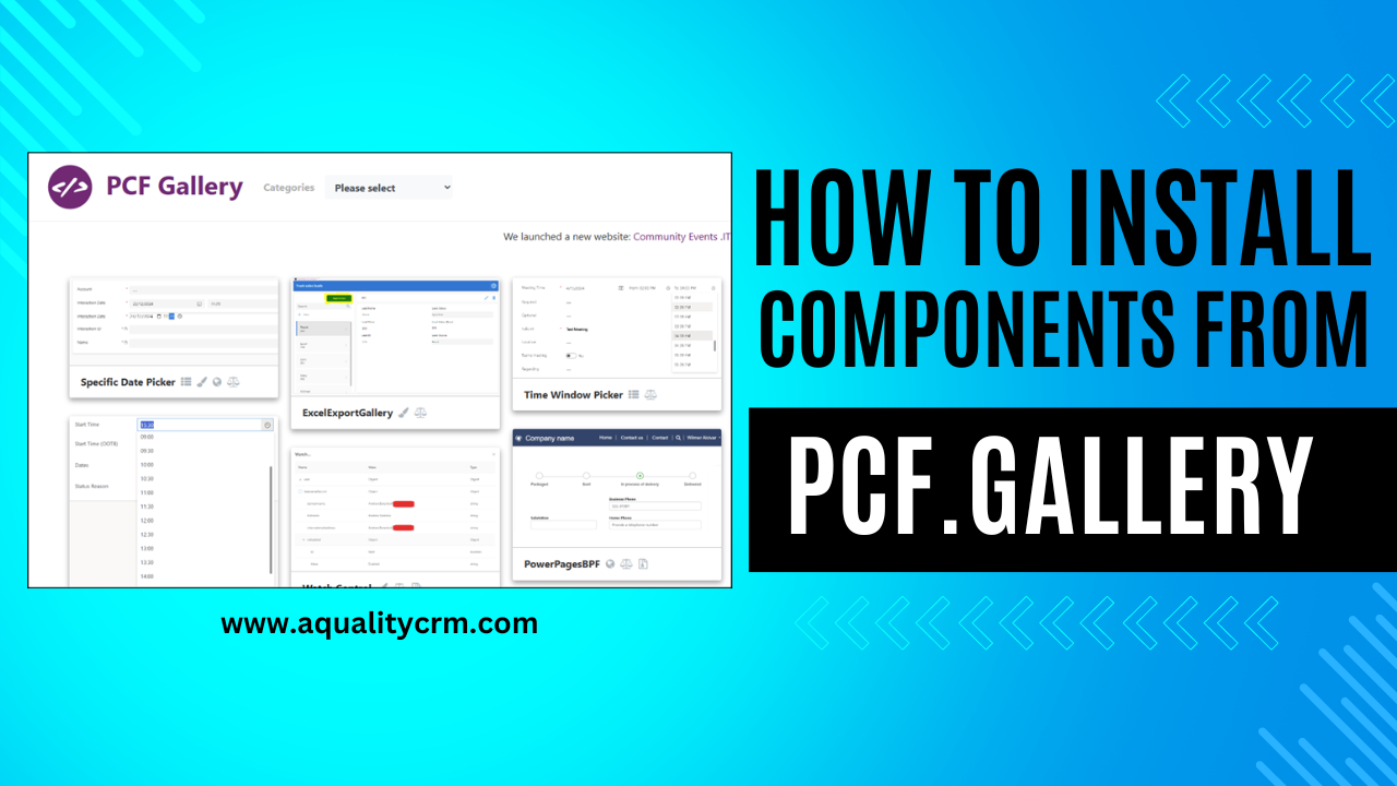 Install PowerApps Components From Pcf.gallery To Your Organization