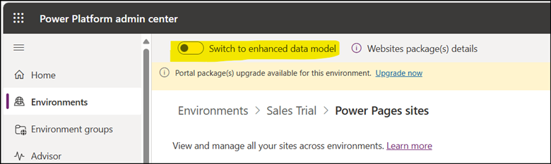 Convert Standard to Enhanced Data Model2